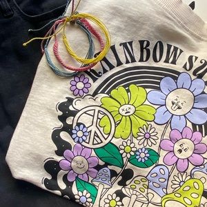 H&M “Rainbow Surfer” cropped long sleeve